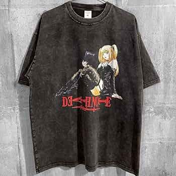 “DEATH NOTE ミサミサ　デスノート アニメTシャツ デスノート Tシャツ 2XLサイズ 黒 ミサミサ 弥海砂 ミサブック